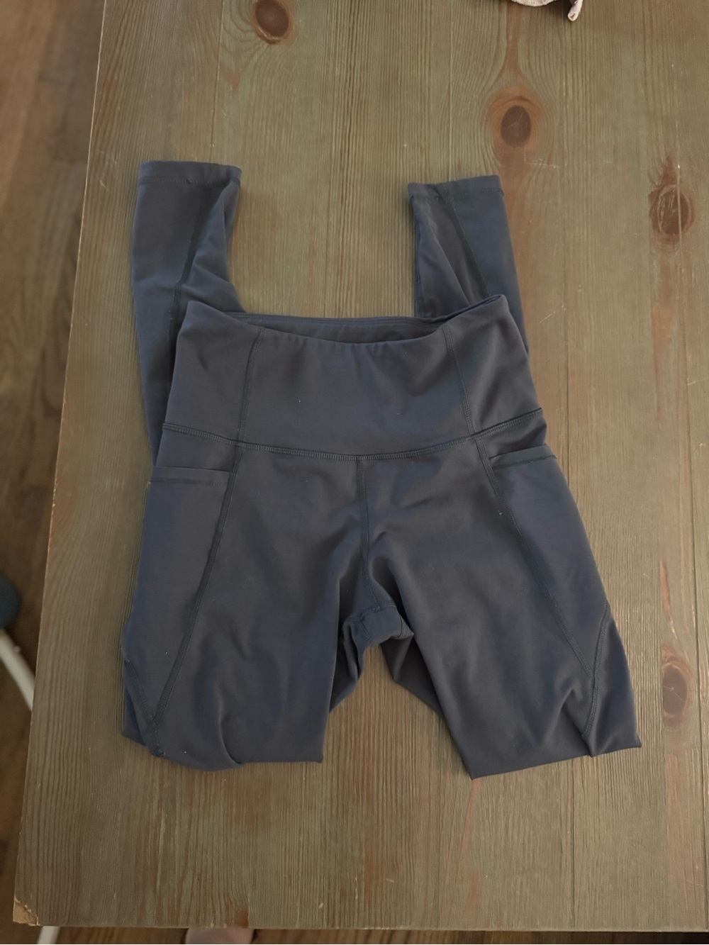 High-Waist Gray Active Leggings